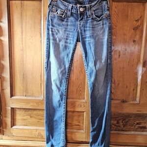 Stylish True Religion Dark Blue Skinny Jeans